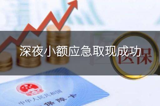 深夜小额应急取现成功