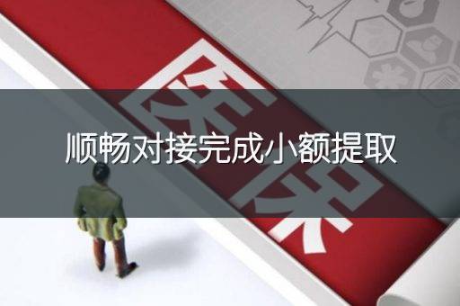 顺畅对接完成小额提取